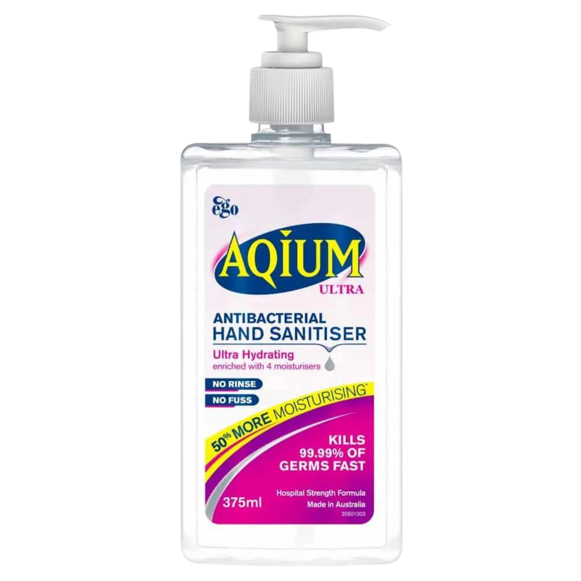 Aqium Hand Sanitiser Ultra 375Ml Hygiene