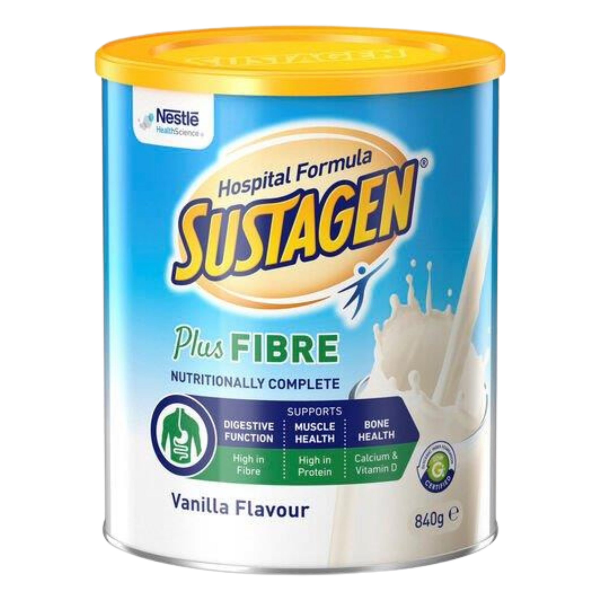Nestle Sustagen Hospital Formula Plus Fibre Vanilla 840G Supplements