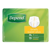 Depend Brief Super Plus Extra Large Disposable Pads Pants & Liners