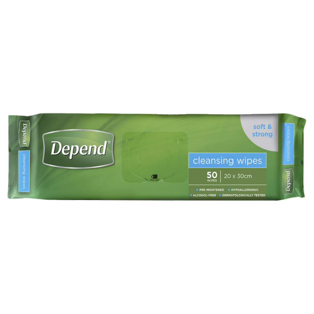 Depend Wipes 20 x 30cm