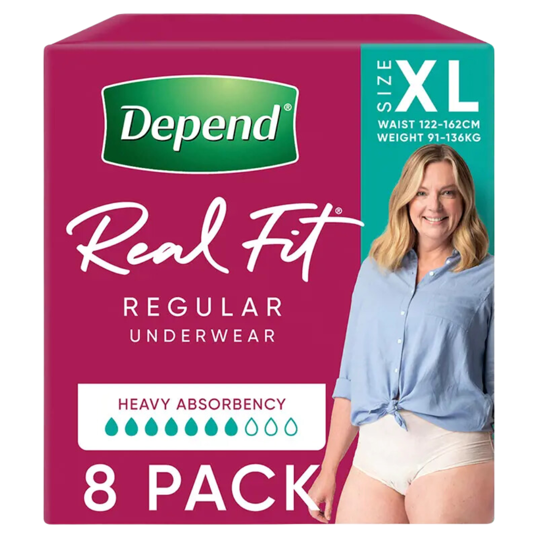 Depend Realfit Underwear Regular For Women Disposable Pads Pants & Liners