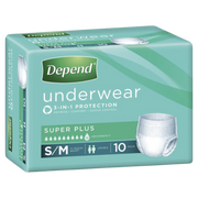 Depend Unisex Underwear Super Plus S/M Disposable Pads Pants & Liners
