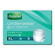 Depend Unisex Underwear Super Plus Extra Large Disposable Pads Pants & Liners
