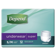 Depend Unisex Underwear Super Disposable Pads Pants & Liners