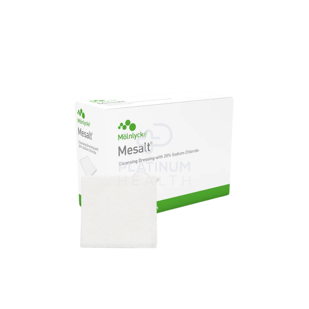 Molnlycke Mesalt Sodium Chloride Dressing 7.5X7.5Cm Wound
