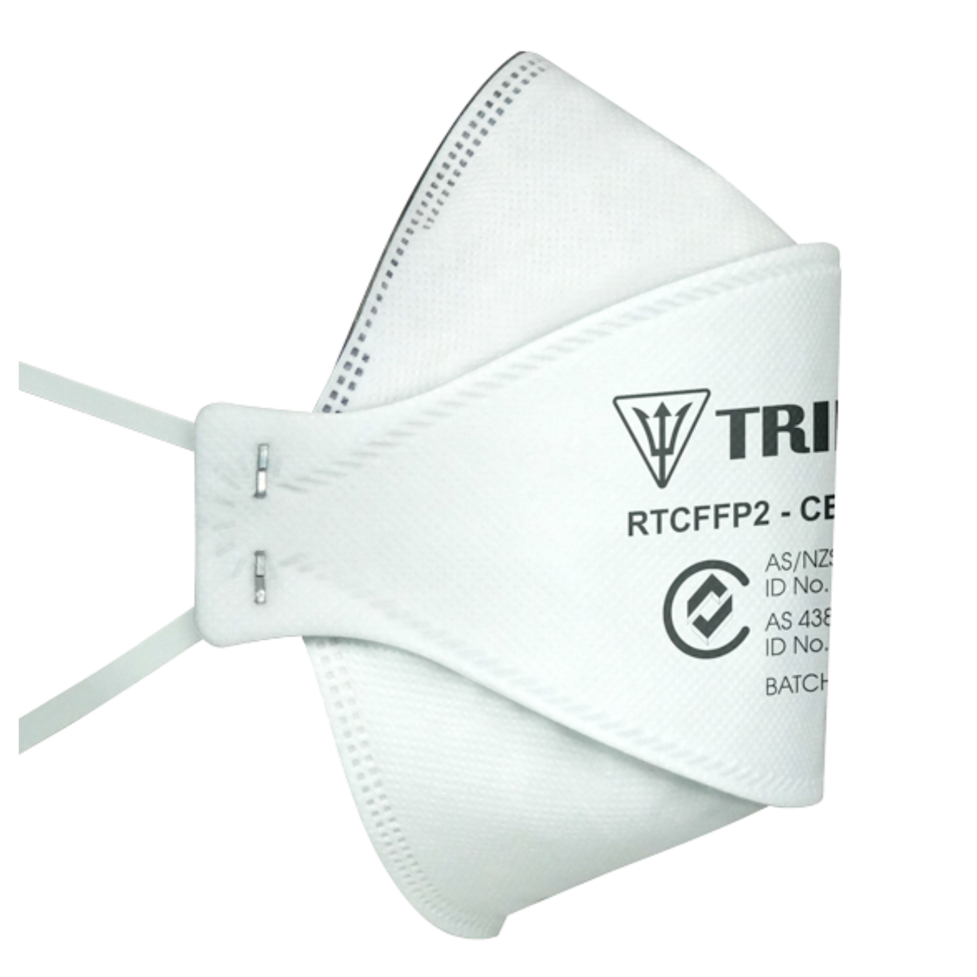 Trident Flat Fold P2 Level 3 Respirator Extended Length Head Straps Surgical Facemasks & Respirators