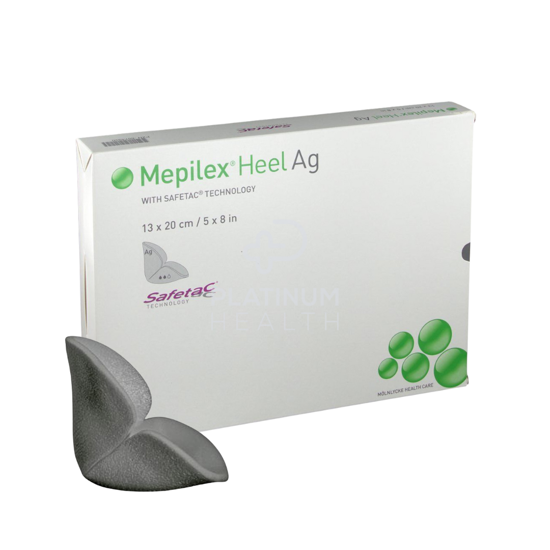 Molnlycke Mepilex Heel Ag 13X20 Cm Foam Dressings