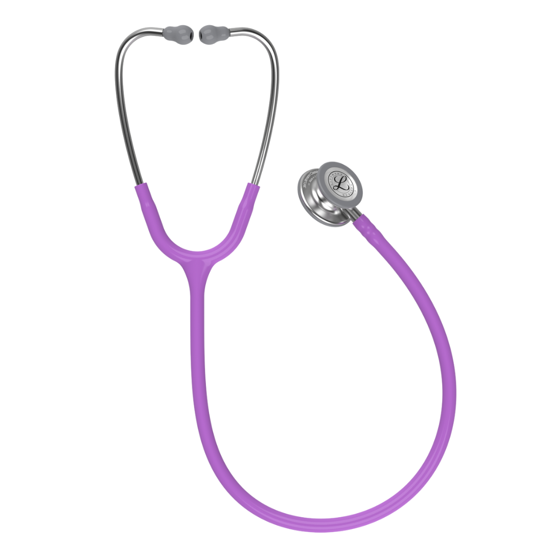 3M Littmann Classic III Stethoscope in Lavender with dual diaphragm and high acoustic performance, perfect for healthcare professionals.