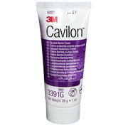 A 28g (1 oz) tube of 3M Cavilon Durable Barrier Cream, a concentrated moisturizing skin barrier for protection against bodily fluids.
