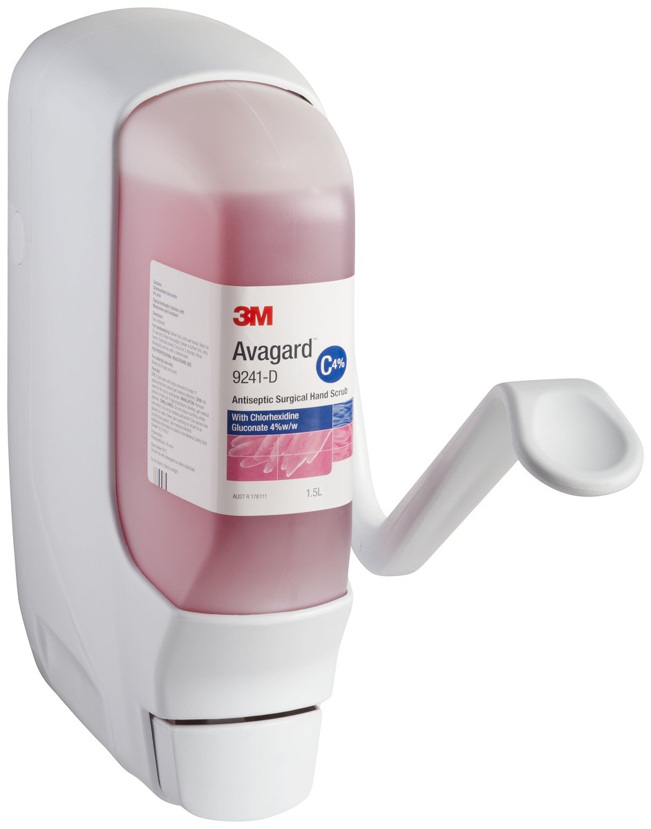 3M 洗手液分配器 Avagard 肘部按压式白色 1.5 升