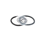 Front view of the 3M Littmann Classic II S.E. Spare Parts Kit in black, showing the retail packaging with the tunable diaphragm and two eartips visible.