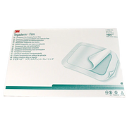 Individual 20x30 cm 3M Tegaderm 1628 transparent dressing with frame-style application system for easy handling of large surface area dressings.