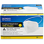Detmold P2 Surgical Respirator Facemask Head Bands Large Facemasks & Respirators