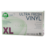 Ultra Fresh Examination Vinyl Clear Powder Free Disposable Gloves