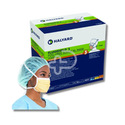 Halyard Fluidshield Level 3 Fog-Free Surgical Face Mask Orange Facial Protection