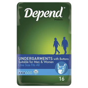 Depend Undergarmet With Button
