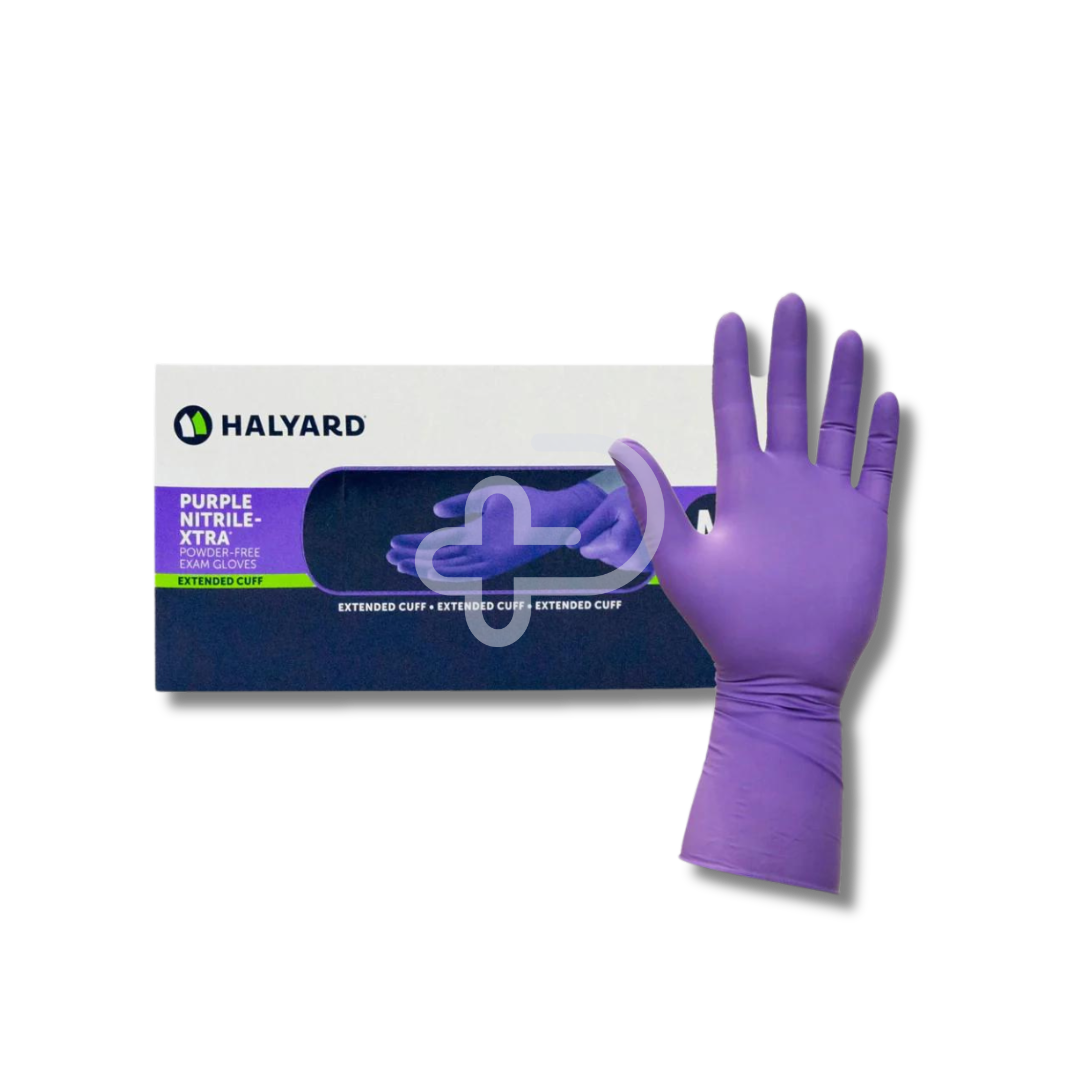 Halyard Purple Nitrile-Xtra High Risk Exam Gloves Examination