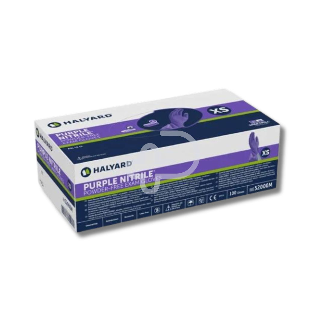 Halyard Purple Nitrile Exam Gloves Examination