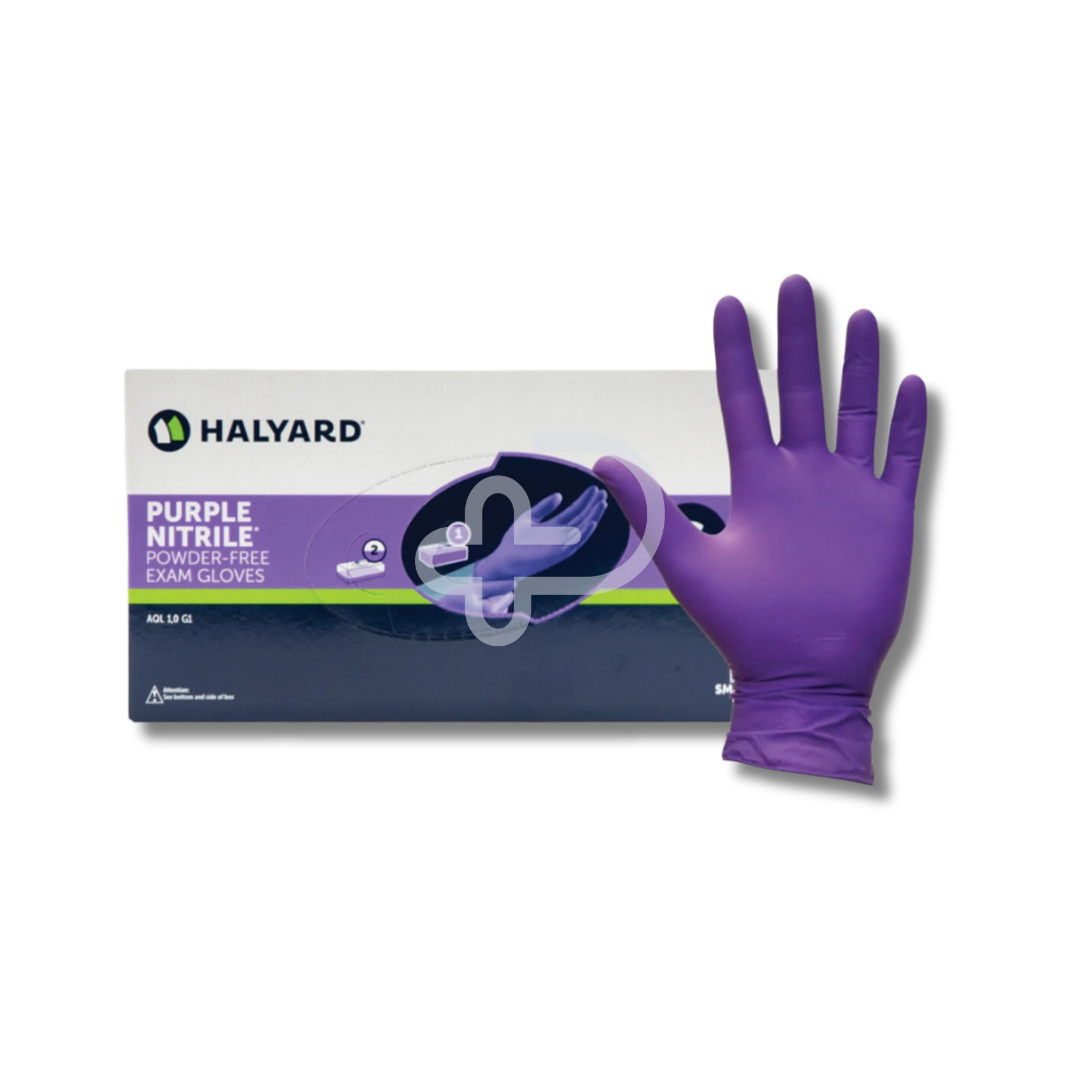 Halyard Purple Nitrile Exam Gloves Examination