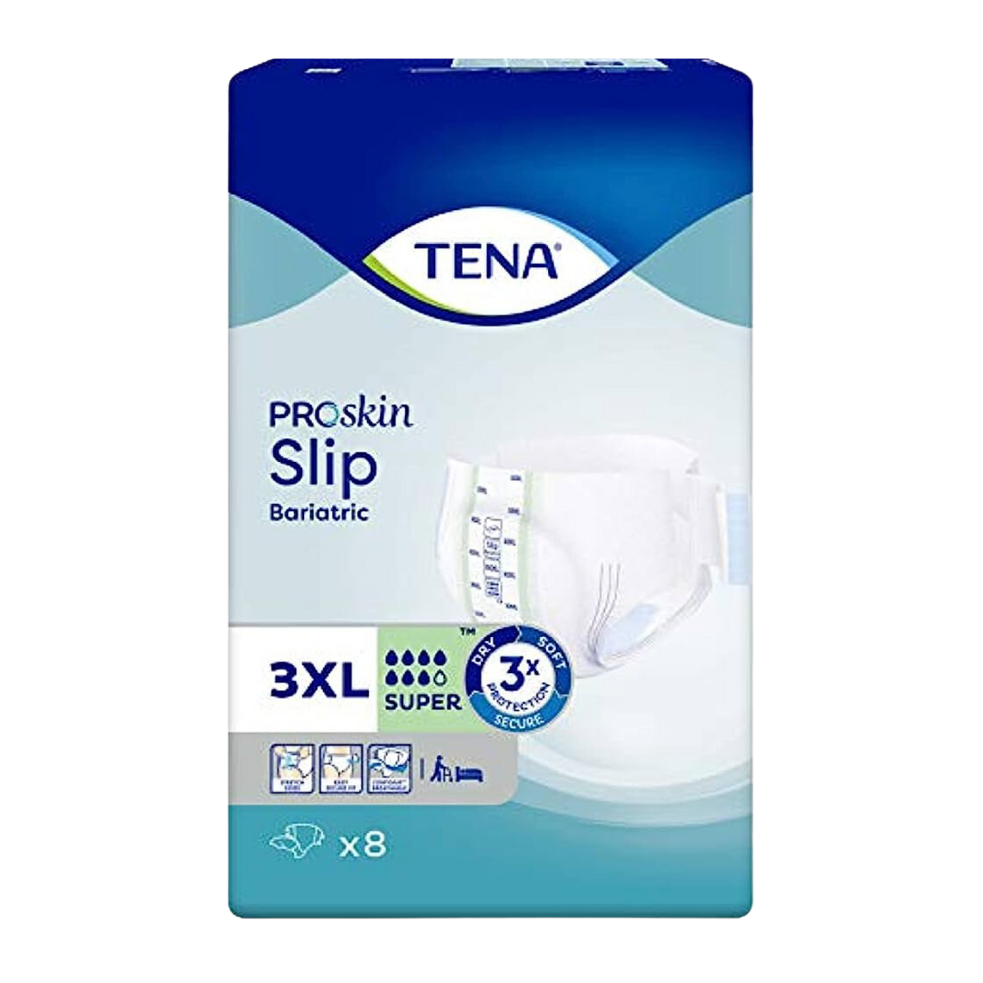 Tena Slip Bariatric Proskin 3Extra Large Disposable Pads Pants & Liners