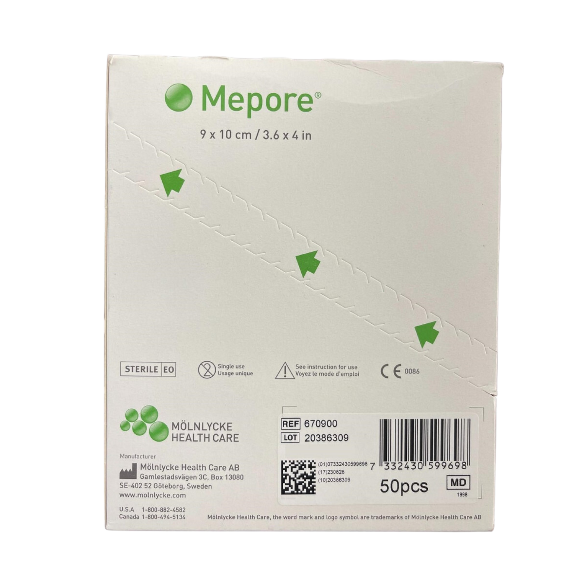Mepore 9 X 10Cm Wound Dressing