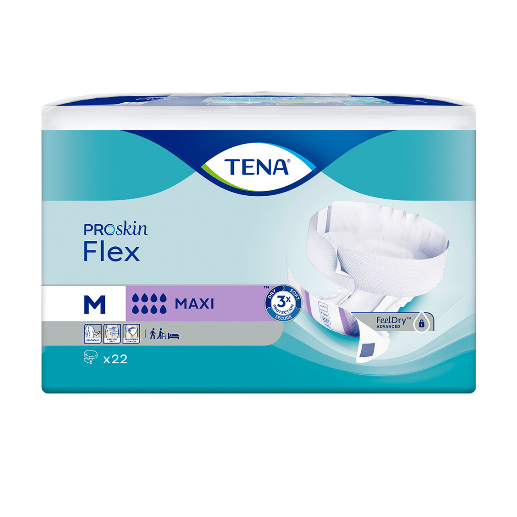 Tena Flex Proskin Maxi Medium Disposable Pads Pants & Liners