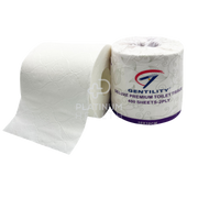 Gentility Toilet Roll Extra Thick 400 Sheets 2Ply Individual Wrap Premium Virgin Paper