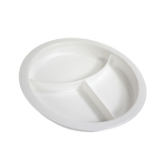 ADL Kitchen divided plate with three compartments, durable lightweight design, non‑slip base, supports portion control, independence, and safe daily dining.