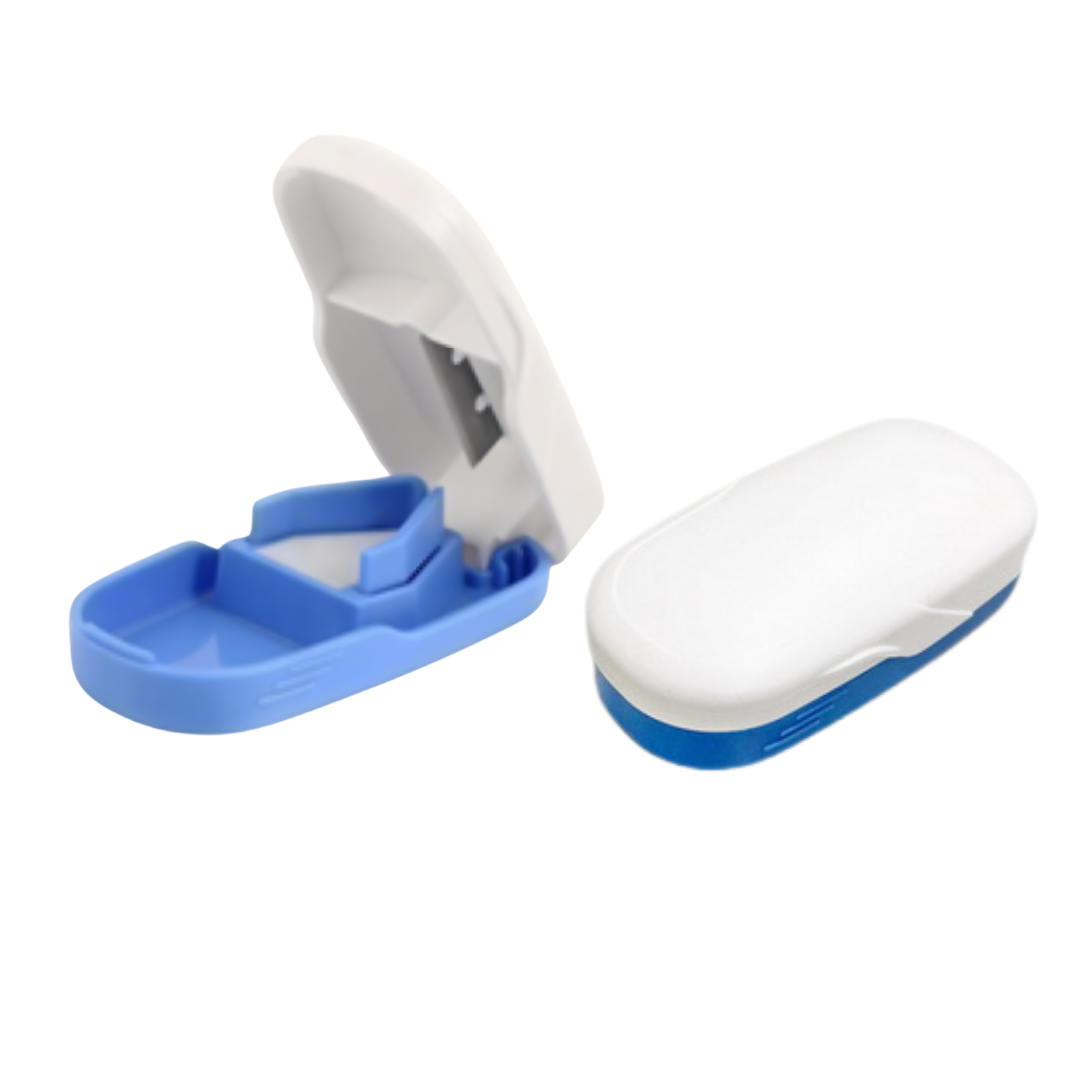 ADL Kitchen pill splitter with precise cutting blade, compact design for easy medication management, supports independence and safe daily health routines.