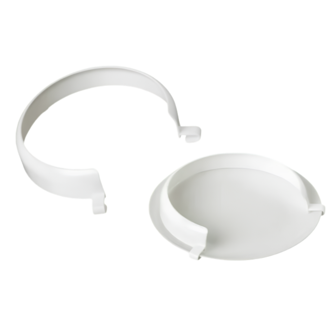 ADL Kitchen plastic plate surround, lightweight non‑slip design fits standard plates, raised edge aids scooping, supports independence and safe daily dining.