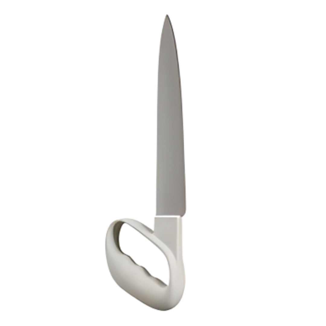 ADL Kitchen Reflex Chefs Knife Standard with ergonomic handle reduces wrist strain, offering safe and comfortable food preparation for daily living needs.