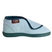 ADL Sheepskin Medical Wild Goose Boot Wrap Around pair in multiple sizes, offering soft cushioning and pressure relief for feet and lower legs during extended rest.
