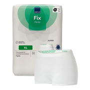 Abena Fix Super Pants – white unisex reusable support underwear for incontinence pads.