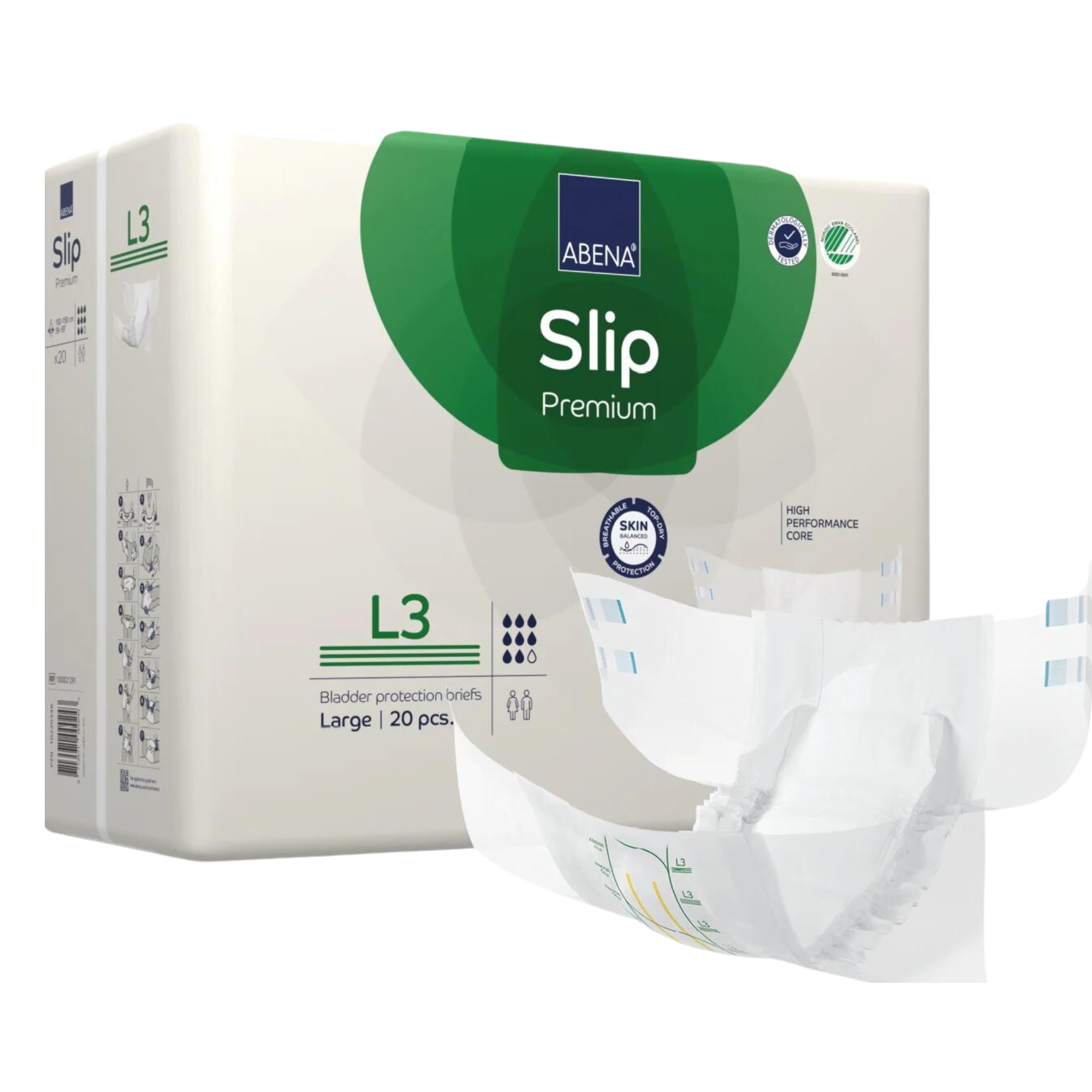 Abena Slip L3 3400Ml 100-150Cm Disposable Pads Pants & Liners