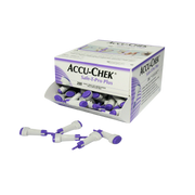 Accu-Chek Safe-T-Pro Plus single-use lancets with adjustable depth for safe, hygienic blood glucose testing.