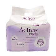 Active Pants Premium Small-Medium 60–100cm provide discreet, breathable protection with secure fit and underwear-like design for daily continence care