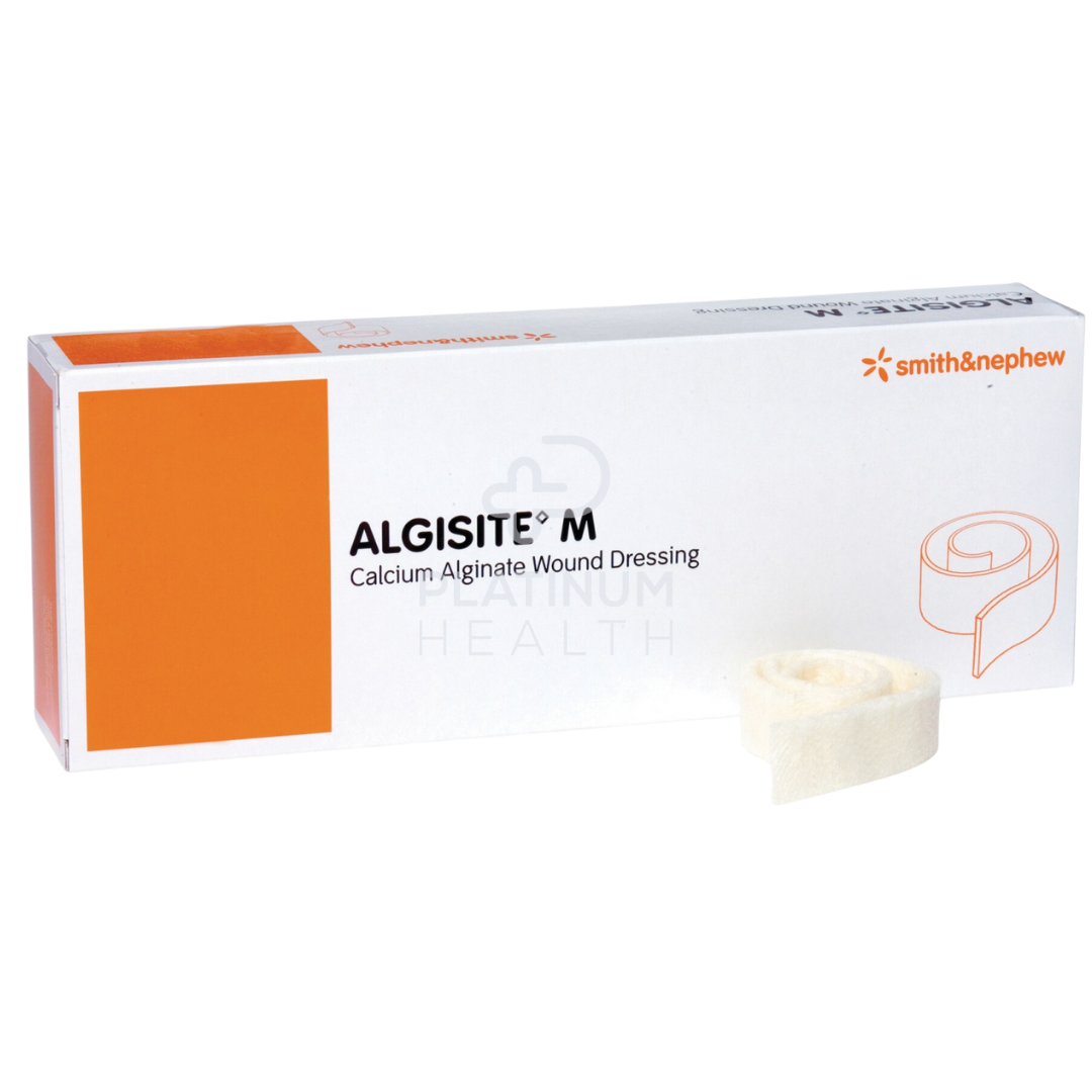 Algisite M Rope Wound Dressing 2 x 30cm provides soft, absorbent calcium alginate protection for cavity and tunnelling wounds, forming a gentle gel for moist healing.