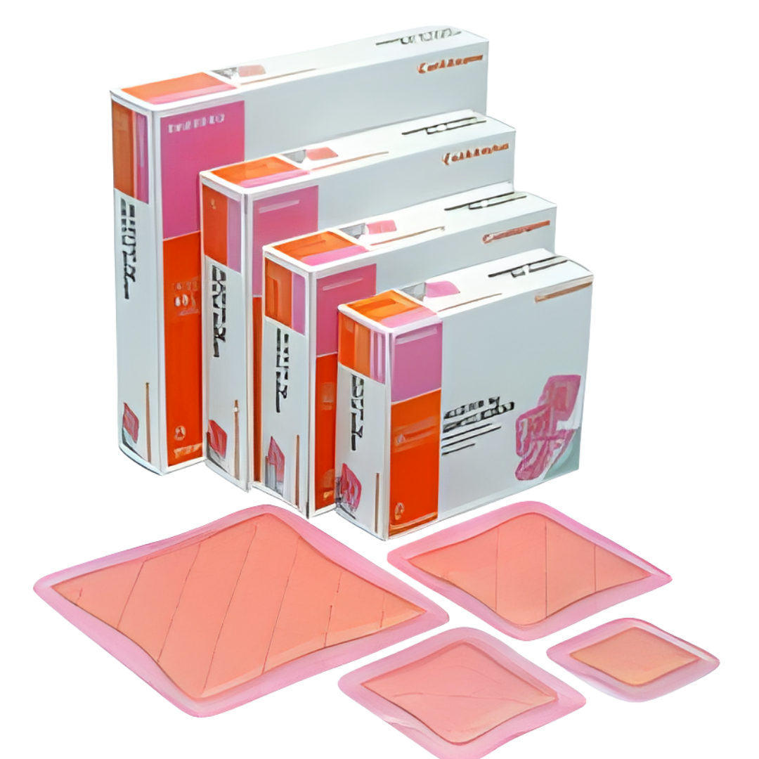 Allevyn AG Gentle Border Classic Foam Dressing is a soft, flexible foam dressing with a blue adhesive border, designed for moderate to high exuding wounds.