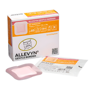 Allevyn Gentle Border Classic foam dressing in multiple sizes, gentle adhesive for secure wound care and comfort.