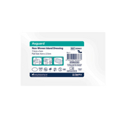 AsGUARD non-woven island dressing, size 7.5cm x 5cm with pad size 4cm x 2.5cm. Sterile and ideal for minor wounds and post-surgical dressing.

