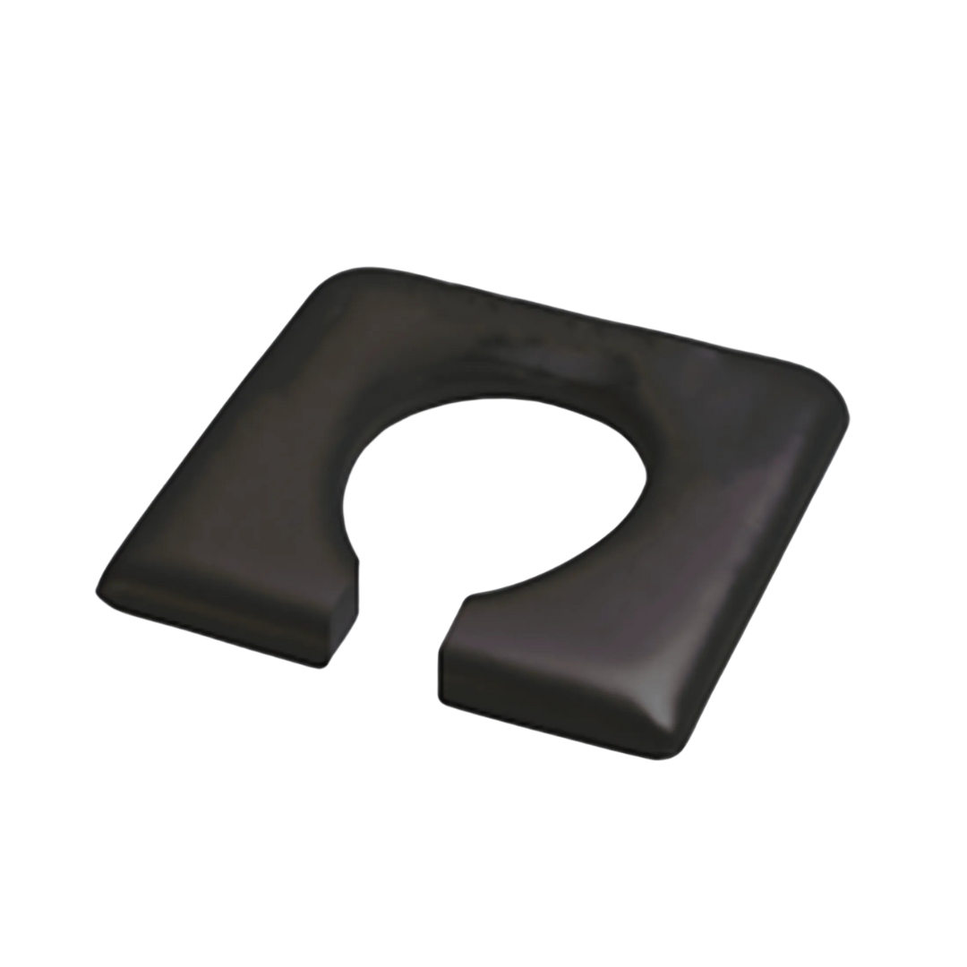 Aspire Hand Made Pressure Reducing Seat – ergonomic grey padded seat for shower commodes with contoured pressure relief design.