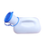 Aspire Male Urinal with secure lid and ergonomic design, featuring measurement markings for easy monitoring in home, hospital, or aged care settings.