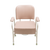 Aspire Maxi Bedside Commode with padded seat, adjustable height legs, and removable bucket for homecare toileting support.