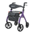 Aspire Oslo Seat Walker – Lightweight black rollator with seat and storage bag.