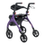 Aspire Oslo Seat Walker – Lightweight black rollator with seat and storage bag.
