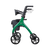 Aspire Oslo Seat Walker – Lightweight black rollator with seat and storage bag.