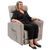 Aspire Renoir Quattro Lift Recliner Chair in dusk colour with four-motor control and luxurious fabric upholstery