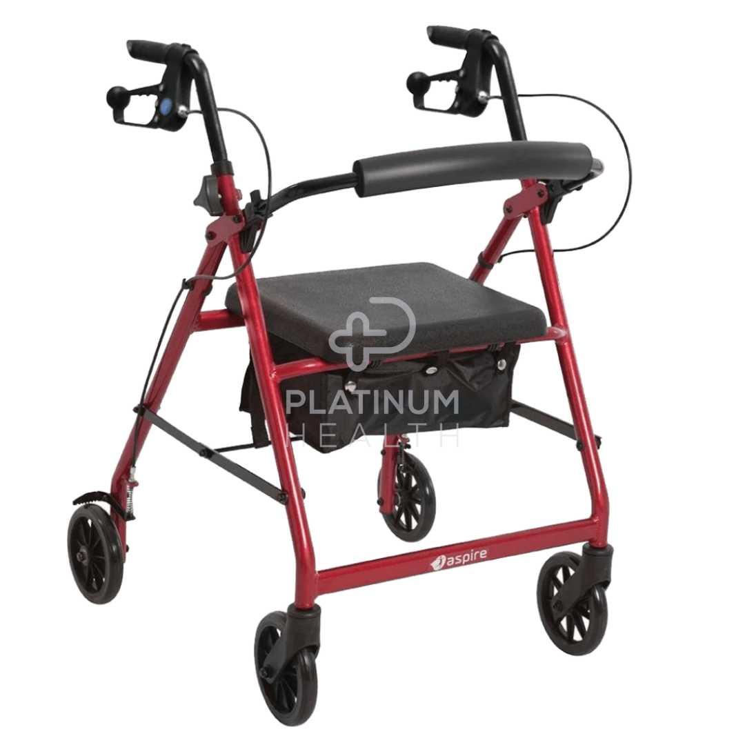 Aspire Classic 6’ Wheels Seat Walker Walking Aids