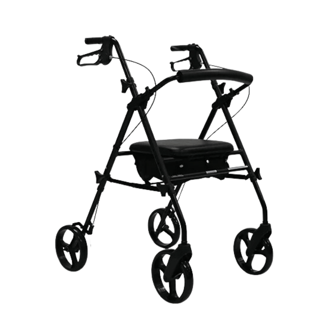 Aspire Flex 8 Adjustable Seat Walker 8" Wheel Matte Black