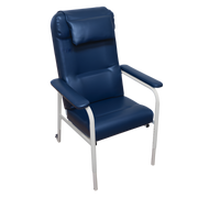 Aspire Adjustable High Back Day Chair in Ink Vinyl and Latte Vinyl, designed for aged care, rehabilitation, and home use with supportive seating comfort.